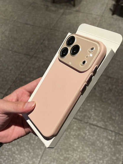 Luxury Glass Camera Phone Case For iPhone 17 15 14 13 16 Pro Max 17Pro Matte Cases For iPhone17 Pro Max Hard PC Skin Back Cover