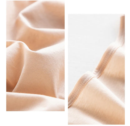Women's V-Neck T-Shirt – Silk-Linen-Cotton Solid Summer Tee