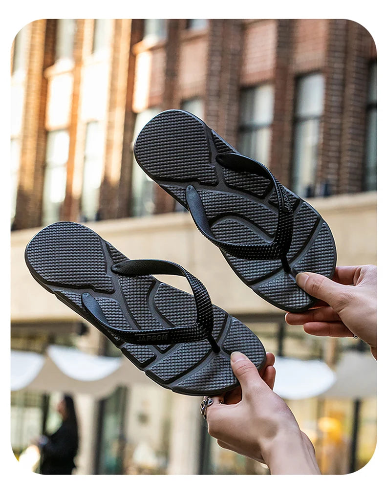 Fashion Black Massage Slippers Men Flip Flops Sale Big Size 50 Casual Slides Men Non Slip Beach Slippers for Men Chanclas Hombre