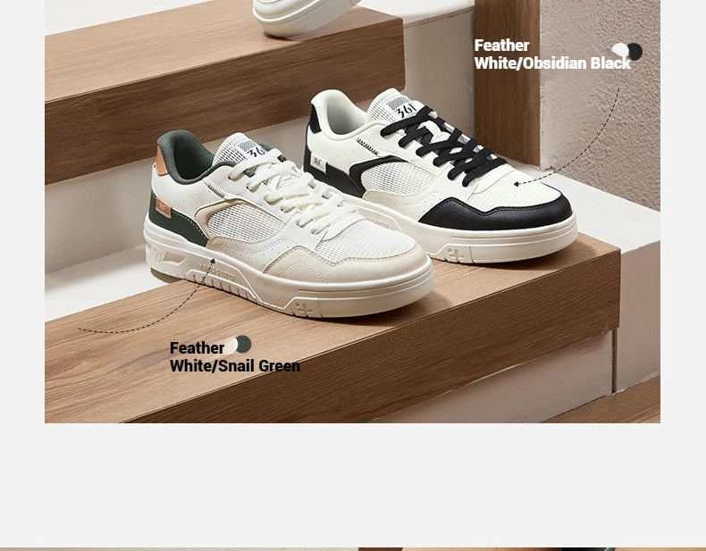 361 Degrees Men's Board Shoes New Comfortable Versatile Breathable Leisure Lightweight Wear-resistant Male Sneakers 672516626