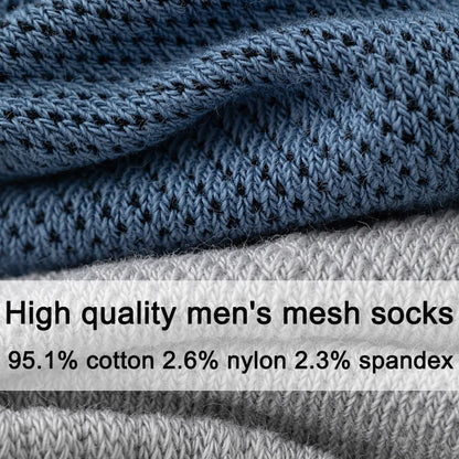 High Quality 6Pairs Men Socks Short Combed Cotton Mesh Breathable Odor proof and antibacterial Spring Summer for Male sock New