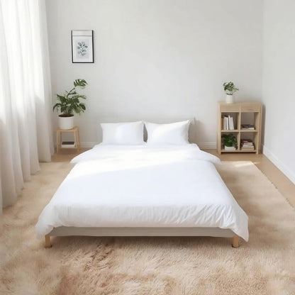 Shaggy Area Rug - Gray Long Pile Plush Carpet | Non Slip Bottom Floor Mat