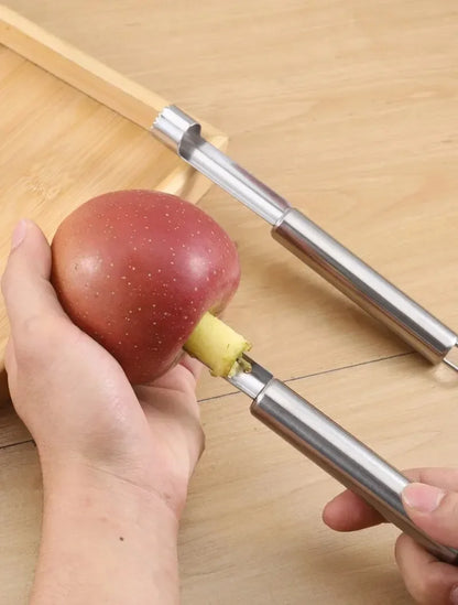 Fruit Core Cutter - Durable Stainless Steel Apple Corer & Pear Seed Remover Tool