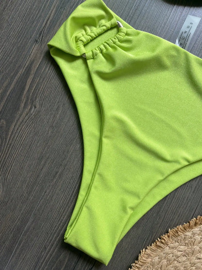 Bandeau Bikini Set Push Up Wire Free Two Piece Swimsuit - Sexy Brazilian Solid Beachwear