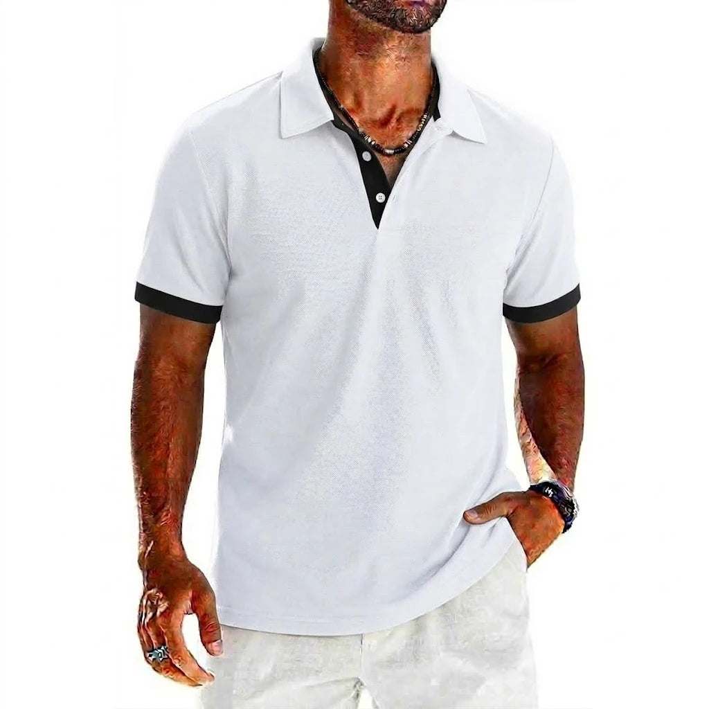 Men's Polo Shirt – Lightweight Breathable Lapel Sports Tee
