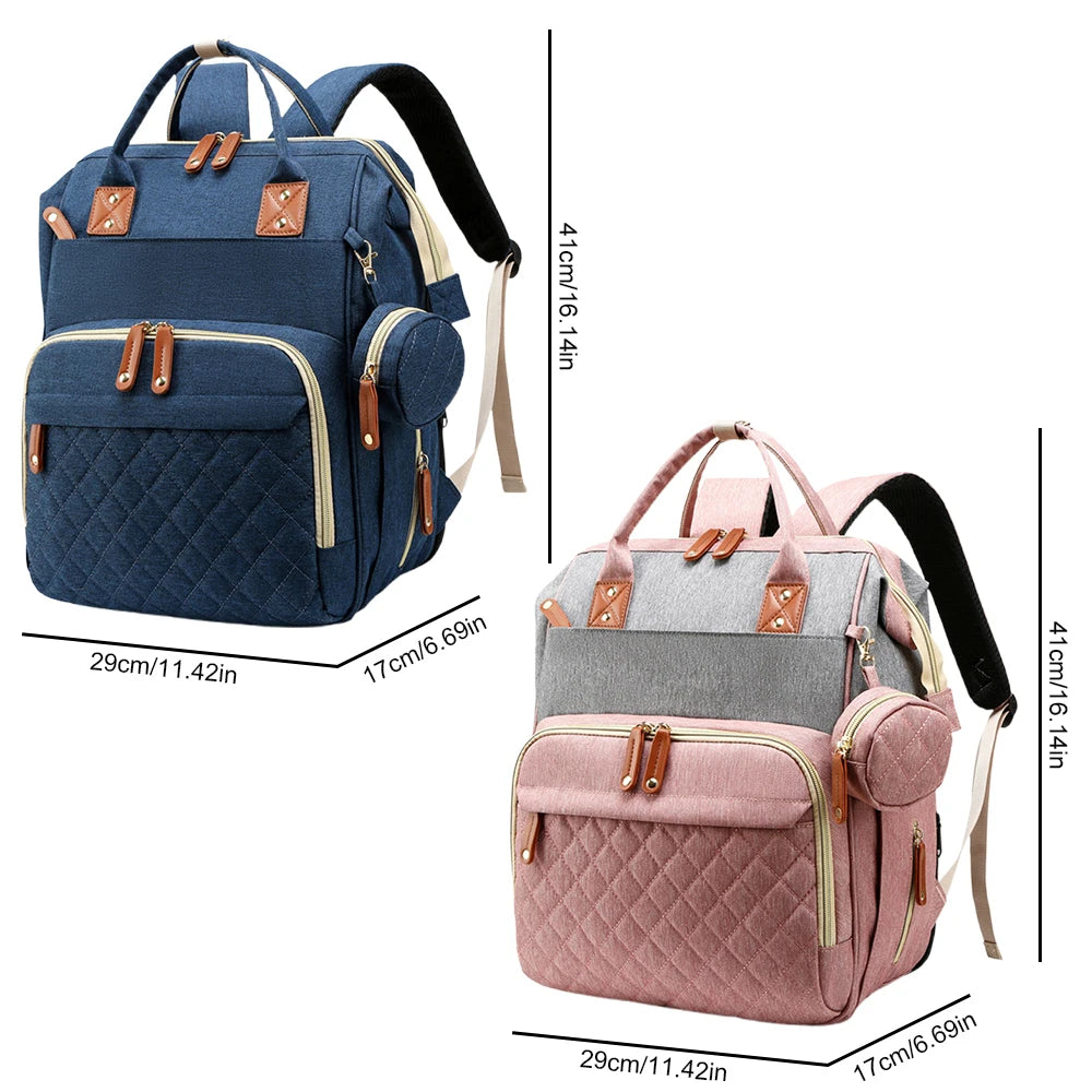 Quality Outdoor Portable Foldable baby Travelling bed backpack mommy bag fashion leisure large capacity infant carrier bag