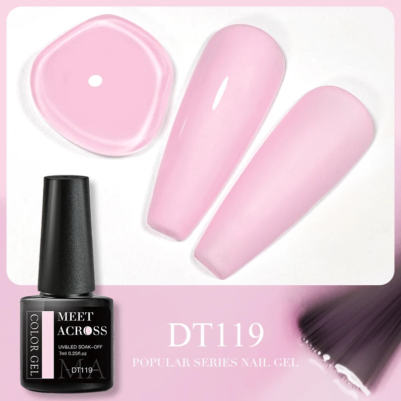 Pink Dried Flower Gel Nail Polish - Natural Flower Fairy Art Soak Off UVLED Varnish
