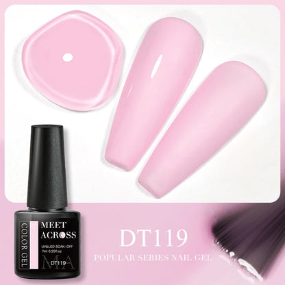 Pink Dried Flower Gel Nail Polish - Natural Flower Fairy Art Soak Off UVLED Varnish