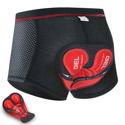Cycling Shorts Breathable Mesh Cycling Underwear 5D Gel Pad Shockproof MTB Bike Shorts Man Shorts
