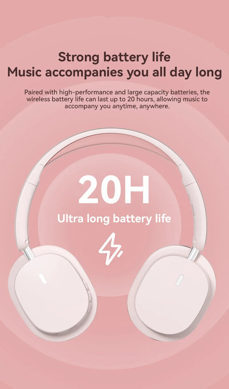 2026 New Foldable Headset Wireless Bluetooth Earbuds Head Mounted Noise Cancelling Earphones Sports with Mic Music Headphones