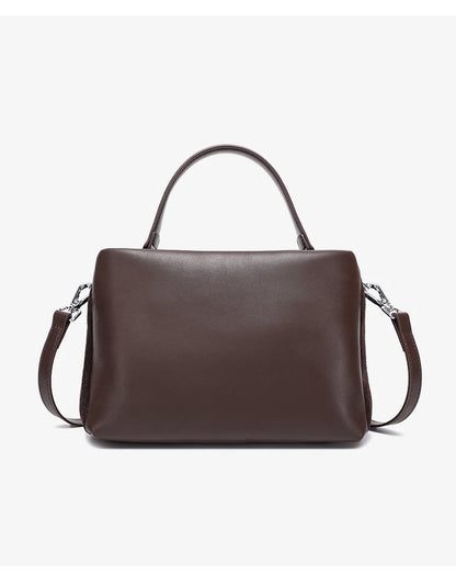 Genuine Leather Crossbody - Women's Soft Leather Messenger Bag With Zipper Closure