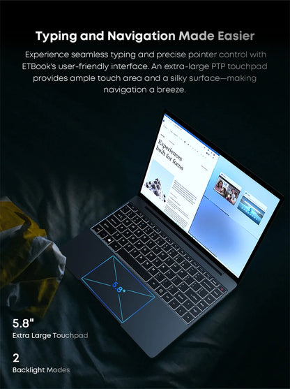 Acer ETBook Gaming Laptop – Intel Core i3, 16GB RAM, 512GB SSD, 14 Inch 2K Screen