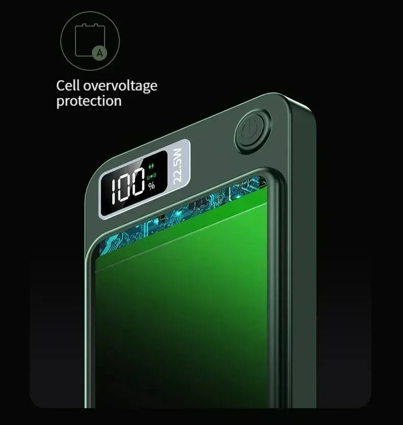 100000mAh Magnetic Powerbank Magnetic Power Bank Wireless Fast Charger For iPhone Backup Battery For Magsafe