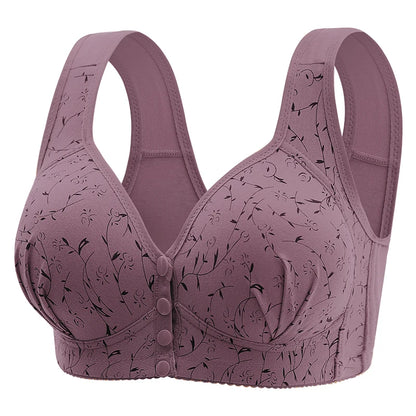 New Style Front-Buckled Mother's Bra For Women Large Size Thin Version No Steel Circle Vest-Style Bra Cover