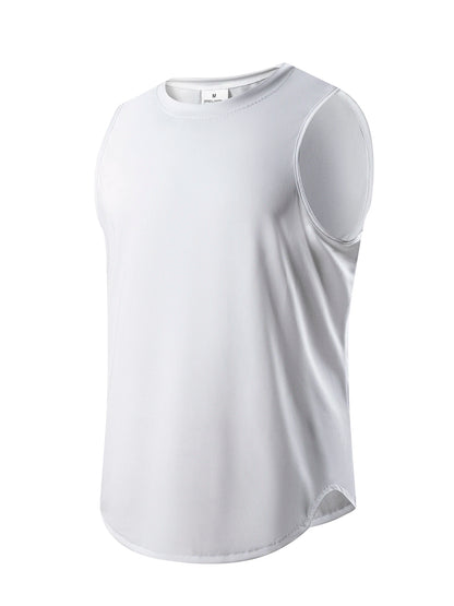 Summer Men's Fitness Basic Tank Top Quickly Dry Sport Top Running Vest Gym Fitness Sleeveless Sport Shirt Tank Tops