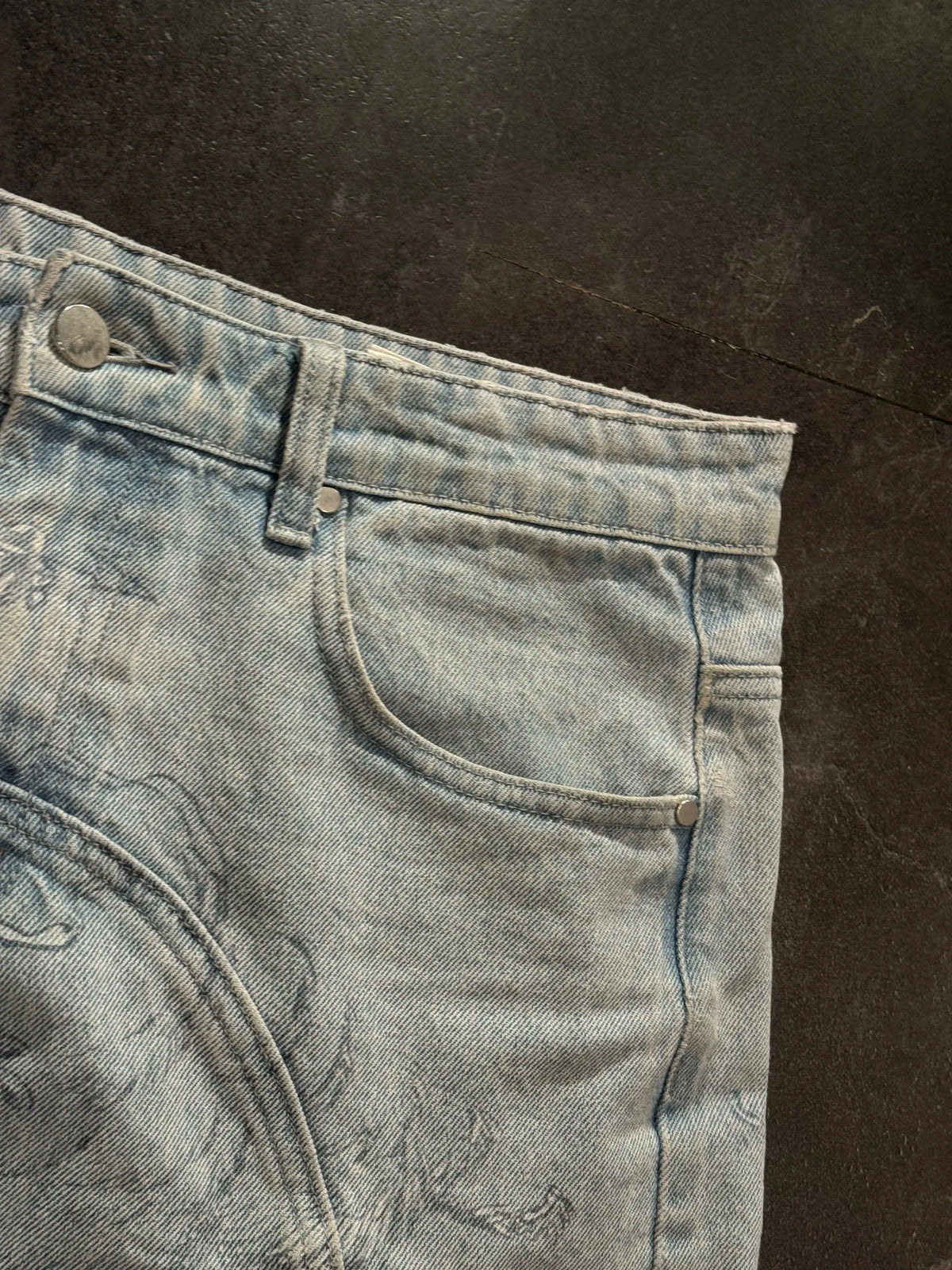 Y2k Angel Baggy Jeans Retro High Street Cupids Arrow Men Women Pants American Hip Hop Streetwear Unisex Casual Straight Jeans