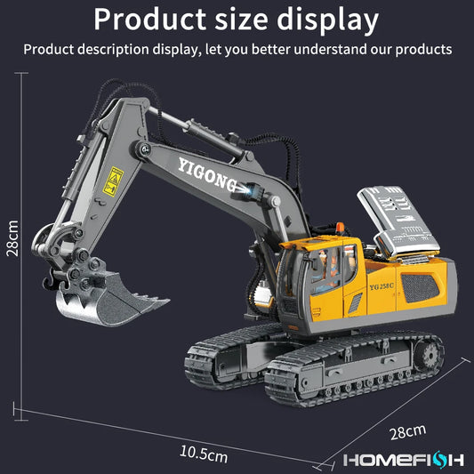 Remote Control Excavator  Dump Truck Set - RC Construction Toys for Kids - ZOOMNSTORE