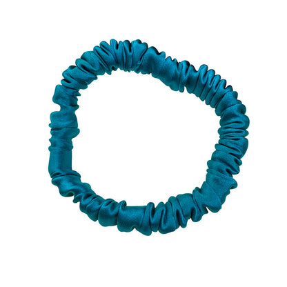 100% Pure Mulberry Silk Scrunchies Hair Bands Ties Gum Elastics Ponytail Holders for Women Girls Hair Accessories 19 Momme 1.5CM