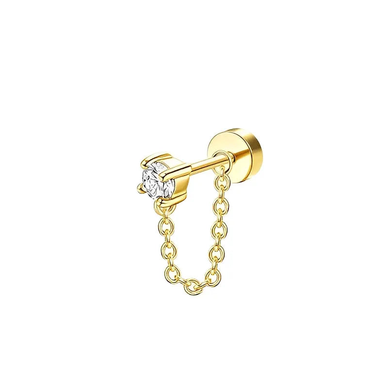 Surgical Stainless Steel Earrings – Dainty Flat Back Studs for Sensitive Ears