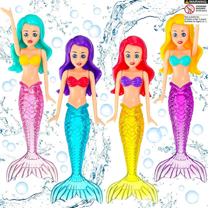 High-Quality Mermaid Diving Toys, Mermaid Bathtub Toys, Mermaid Swimming Pool Toys, Children's Boys' & Girls' Adult Swimming Pool Games