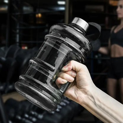 1Pcs Durable Gallon Bottle Water Bottle PETG 2L Large Capacity Sports Drink Bottle Portable With Handle Shaker Bottle
