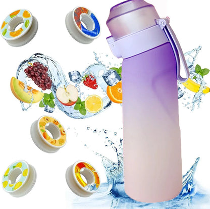 Air Flavored Water Bottle Scent Up Water Cup Sports Water Bottle For Outdoor Fitness Fashion Water Cup With Straw Flavor Pods