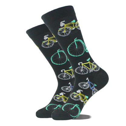 Funny Alien Shark Cotton Socks - Unisex Novelty Crew Socks