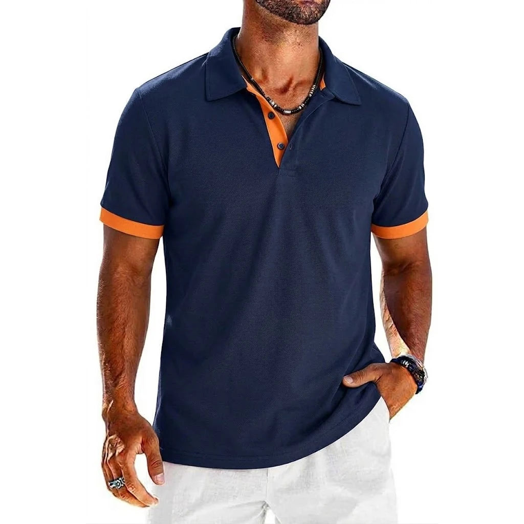 Men's Polo Shirt – Lightweight Breathable Lapel Sports Tee