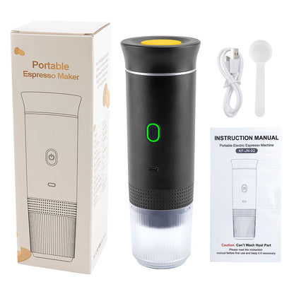 Portable Wireless Espresso Coffee Maker - 3-in-1 Travel Car Home Camping - ZOOMNSTORE