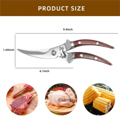 Poultry Bone Scissors – Heavy-Duty Stainless Steel Kitchen Shears