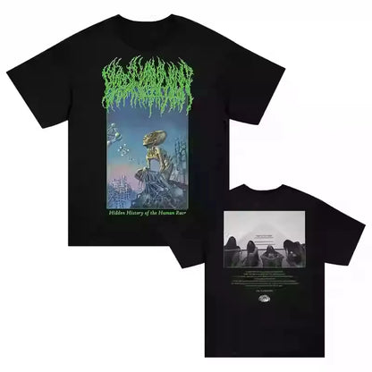 2025 Summer New Y2K Top T-shirt BLOOD INCANTATION Band Dark Metal Wind Rock American Loose Men's and Women's T-shirt
