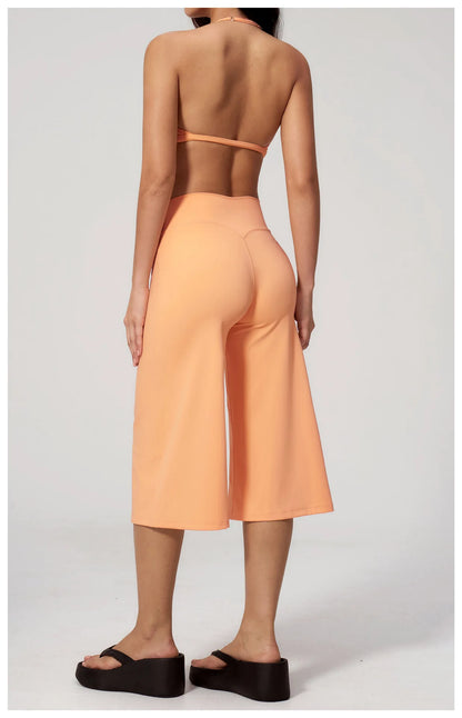 Summer Yoga Set 2 Pieces Women Tracksuit Workout Clothes Sports Outfits High Waist Shorts Fitness Sports Suit Female Gym Clothes