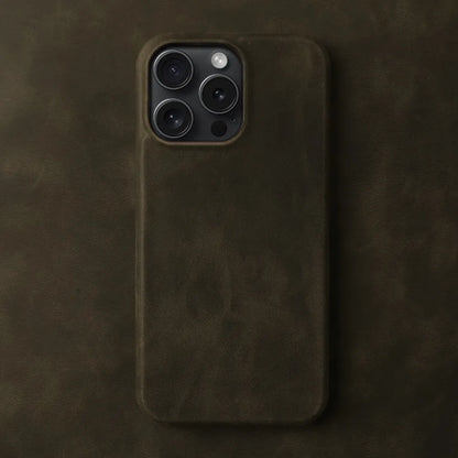 ZWW Crazy House Genuine Leather Cover Case For Iphone 15 Pro Max Case For Iphone 14pro 12 11 XR XS 13 8 Aesthetic Vintage Retro