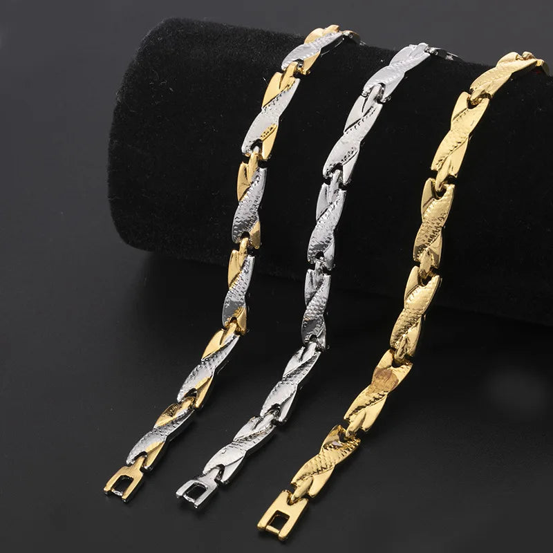 New Dragon Pattern Twisted Healthy Magnetic Magnet Bracelet for Women Power Therapy Magnets Bracelets Bangles for Women Men