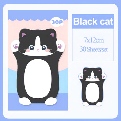 Aesthetic Cat Sticky Notes - Cute Kawaii Memo Pad for Daily Planning