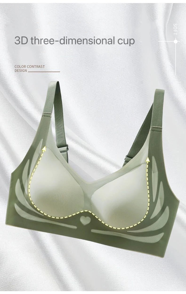 1pcs Women Seamless Bras Female Push Up Vests Style Wireless Underwears Lady Anti Sagging Comfort Soft Lingeries Ladies Camisole