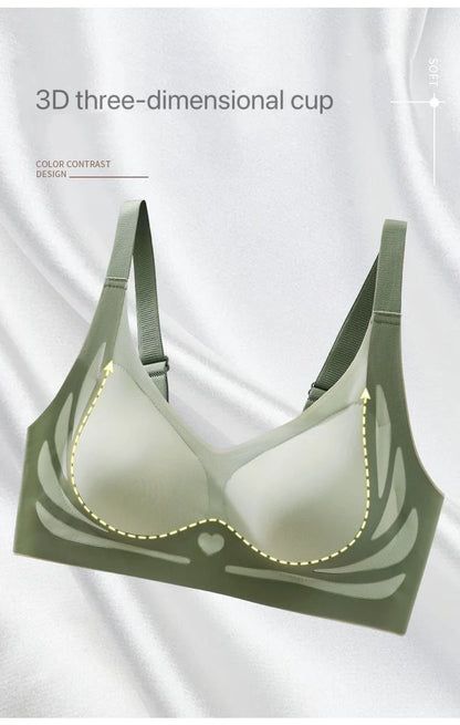 1pcs Women Seamless Bras Female Push Up Vests Style Wireless Underwears Lady Anti Sagging Comfort Soft Lingeries Ladies Camisole