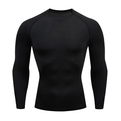 Men Bodybuilding T-Shirt – Compression Gym Shirt Long Sleeve Fitness Tee
