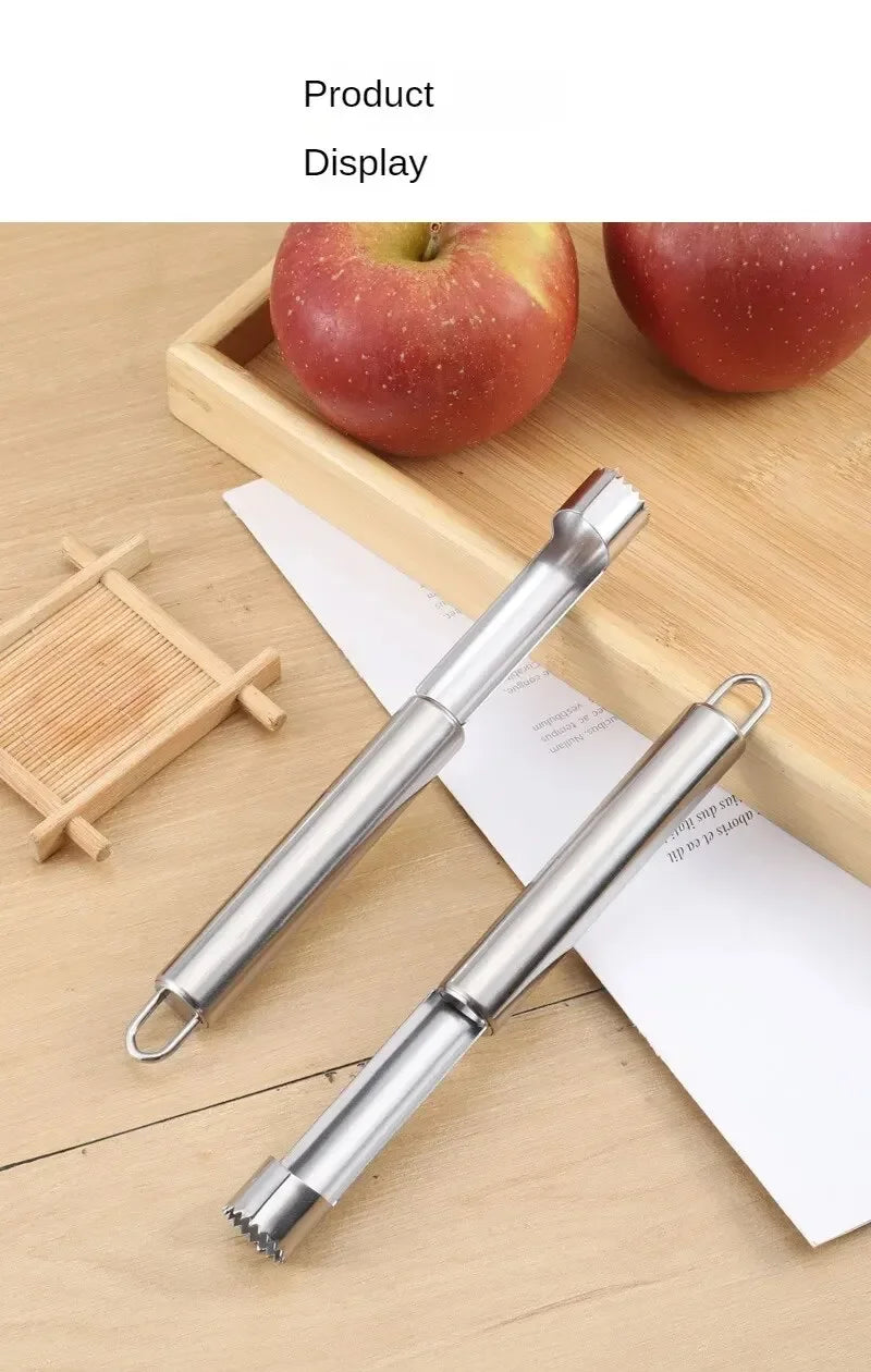 Fruit Core Cutter - Durable Stainless Steel Apple Corer & Pear Seed Remover Tool
