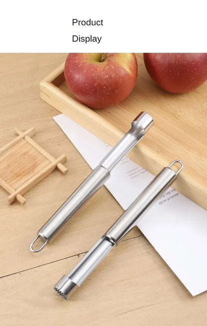 Fruit Core Cutter - Durable Stainless Steel Apple Corer & Pear Seed Remover Tool