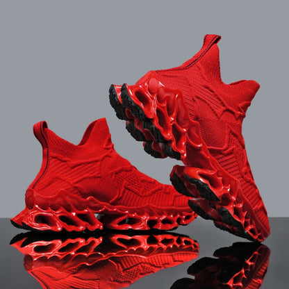 Men Casual Sneakers - Luxury Breathable Trainers Slip-On Running Shoes