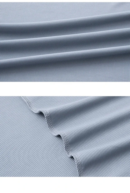 Men's Ice-Silk T-Shirt – Plus-Size Quick-Dry Seamless Tee (L–8XL)