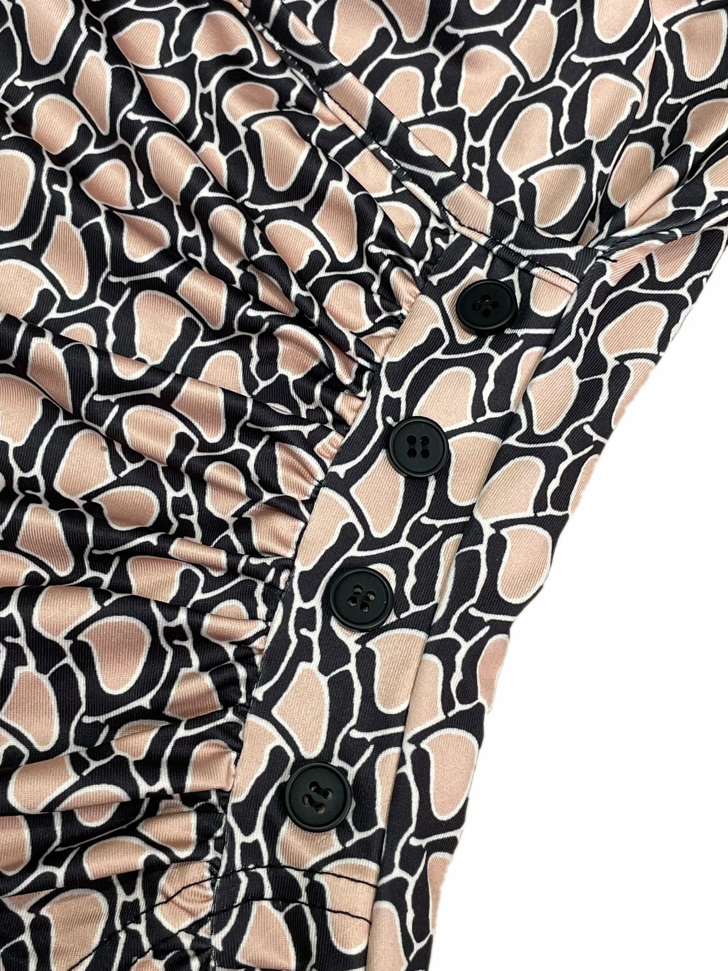 Sleeveless Bodycon Dress - Floral Print V Neck Mini Summer Dress With Ruffled Hem