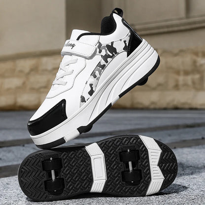 Children Roller Skates New Comfortable Four-Wheel Shoes Dual Purpose Unisex Fashion Sports Rollerblade Shoes for Kids