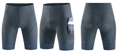 YKYWBIKE Sports Padded Bike Shorts for Men Cycling Bicycle Shorts Comfortable Road Biking Pants 2 Pocket Tights Slim Fit