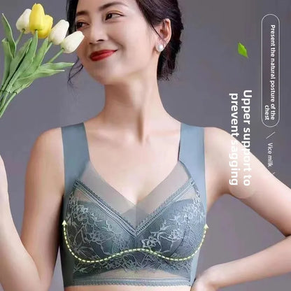 Seamless Lace Bra - Large Size Underwear | Breathable Thin Bra With Beautiful Back