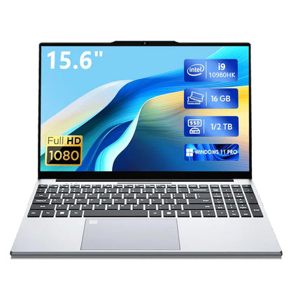 Portable Intel Core I9 10980HK Laptop 16GB RAM 1TB 2TB SSD Windows 11 15.6 inch Gaming Computer Fingerprint Unlock PC 4K Laptops