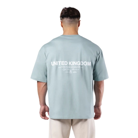 LYFT UNITED KINGDOM Trendy Loose Fitting Men's Sports Short Sleeved T-shirt Pure Cotton Gym Running Shirts Training Clothes Tees