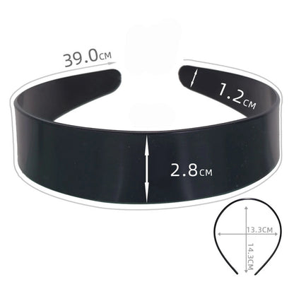 Unisex Metal Wavy Spring Hair Hoop Black Non Slip Outdoor Sports Headbands For Women Men Simple Hairband Face Washing Headdress