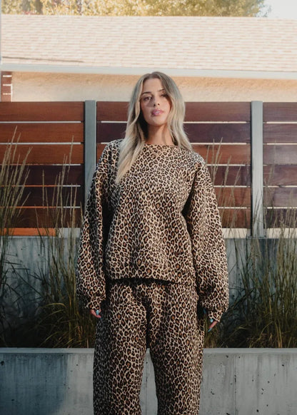 Y2K Leopard Print Hoodie – Unisex Harajuku Hip Hop Style Zip-Up Pullover Sweatshirt for Couples